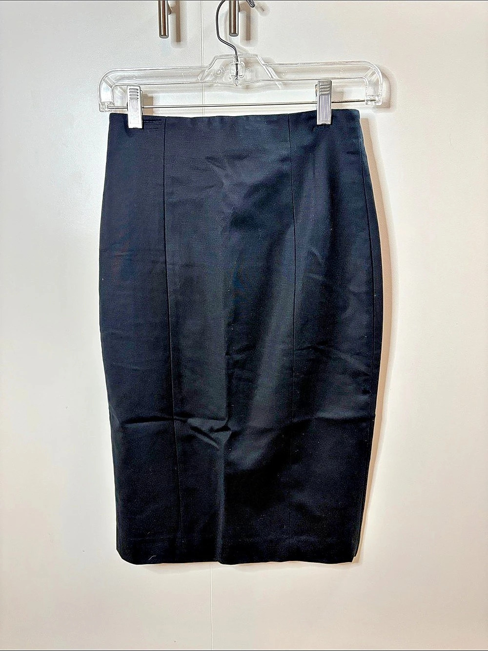 Banana Republic Sleek Suit Pencil Skirt Black Size 0 NWT